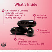 Jarrow Formulas Ubiquinol QH-Absorb 200mg softgels daily use lifestyle