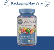 Garden of Life Organics Men's Berry Gummy Vitamins bottle, 120 count.