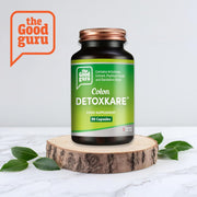 The Good Guru Digestive and Antioxidant Support Complex bottle, 90 capsules, on white background.