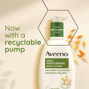 Aveeno Daily Moisturising Body Lotion with Nourishing Oat - 300ml recyclable Pump 