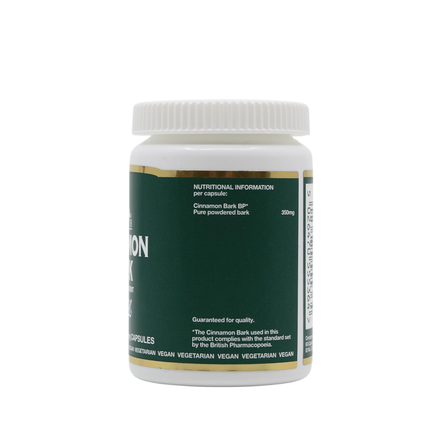 Bio-Health Cinnamon Bark supplement facts capsules 350mg 60 capsules