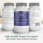 Hey Nutrition Omega-3 Fish Oil