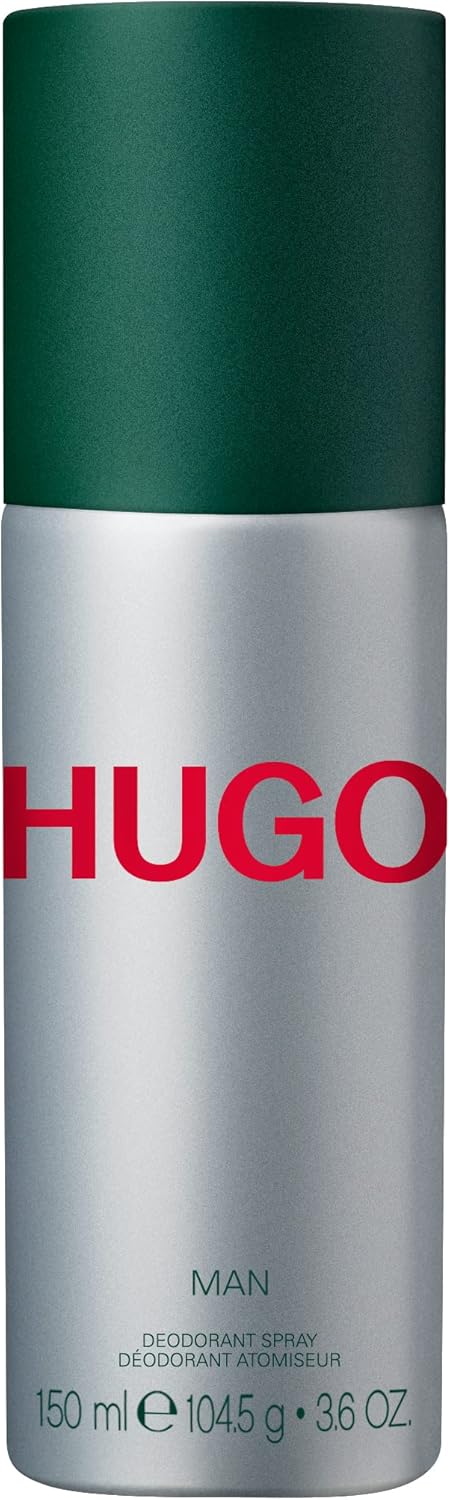 HUGO Man Deodorant Spray 150ml men’s fragrance deodorant front bottle on white background