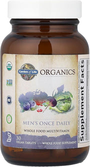 Garden of Life Organics Once Daily Men's Multivitamin bottle 30 tablets