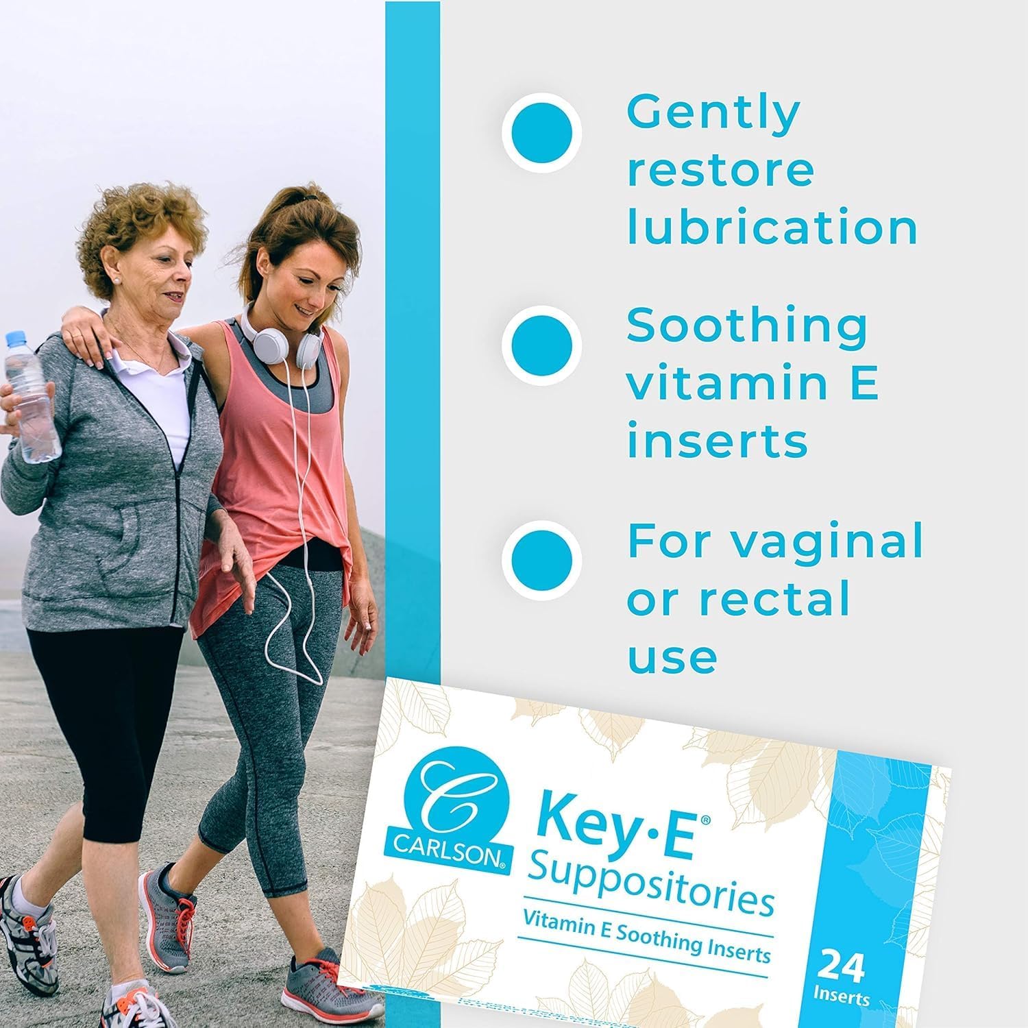 Carlson Key-E Suppositories 30 IU with Vitamin E