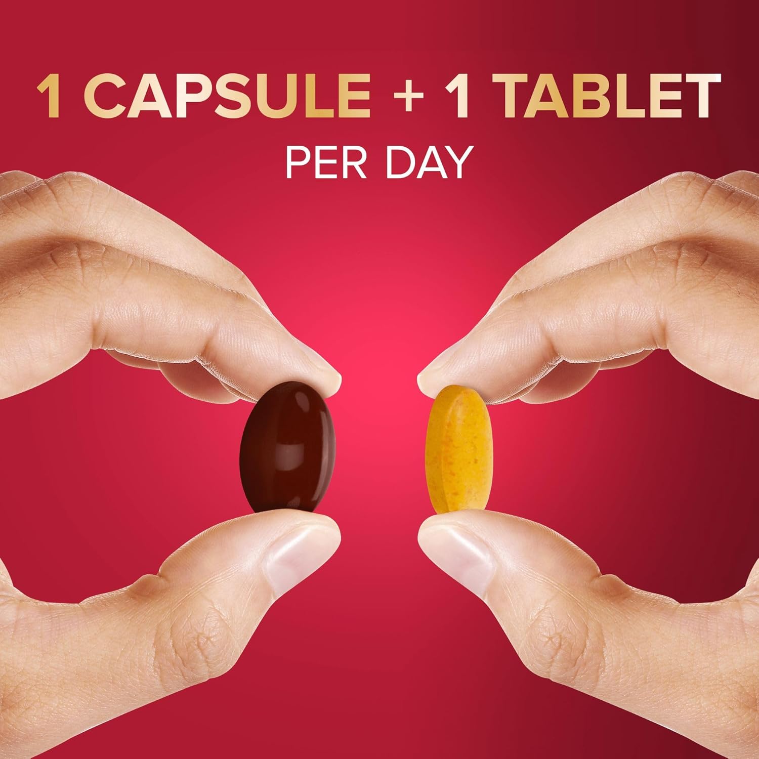Two capsule and one tablet from the 30-day Duo Pack.