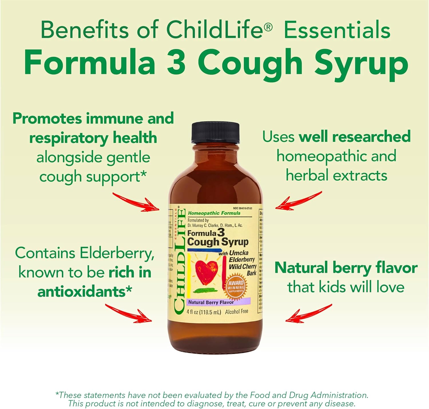 ChildLife Essentials Formula 3 Cough Syrup® – 118ml