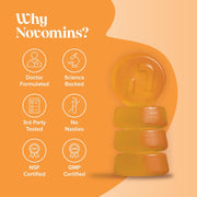 Novomins Vitamin D3 Gummies - 4000 IU, Mango Flavour - 60 Count