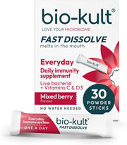 Bio-Kult Fast Dissolve Mixed Berry Powder Sticks 30 Sachets & box