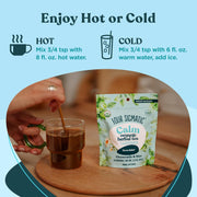 How to Use: Stirring Four Sigmatic instant herbal tea in a mug. Enjoy hot or cold.
