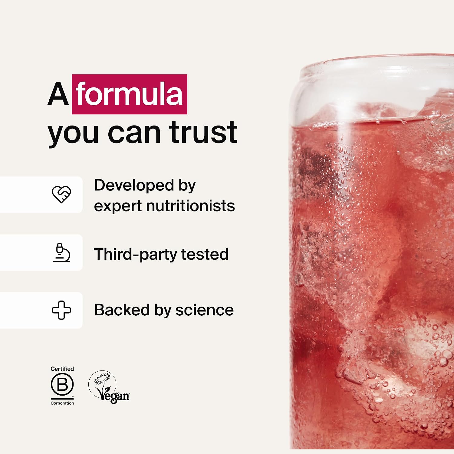 Huel Daily A-Z Vitamins Drink, aluminium can packaging, Cherry & Raspberry flavour, 12 x 330ml, ready-to-drink beverage serving