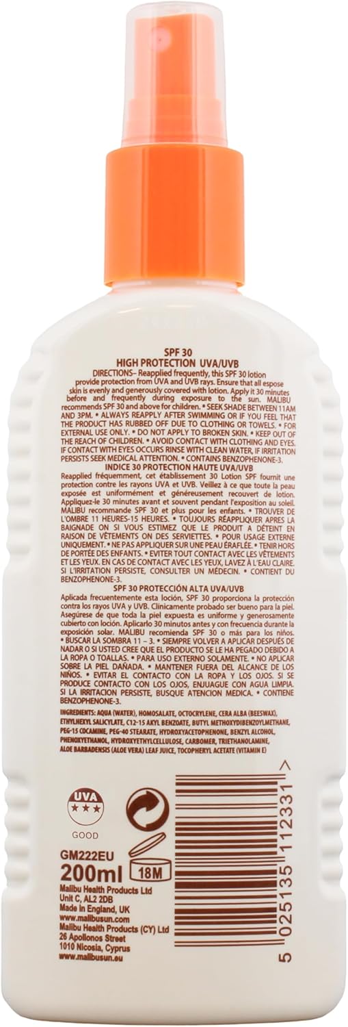 Malibu SPF30 Lotion Spray – 200ml