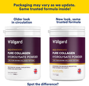 Wellgard Pure Bovine Collagen Peptides Powder, Hydrolysed - 400g. Old & new packaging.