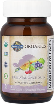 Garden of Life Organics Prenatal Once Daily bottle 30 vegan tablets