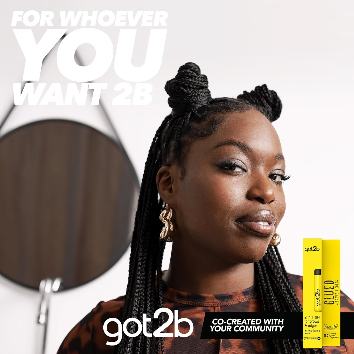 got2b Glued 4 Brows and Edges 2 in 1 Styling Gel 16ml brow and edge styling use