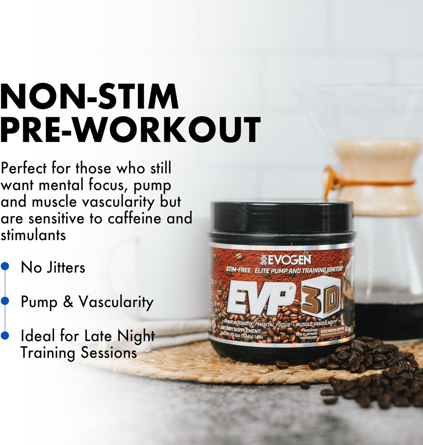 Evogen EVP-3D Pre-Workout Iced Mocha Coffee 