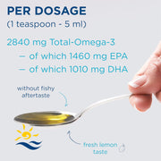 Nordic Naturals Ultimate Omega - 2840mg Omega-3 Fish Oil dosage