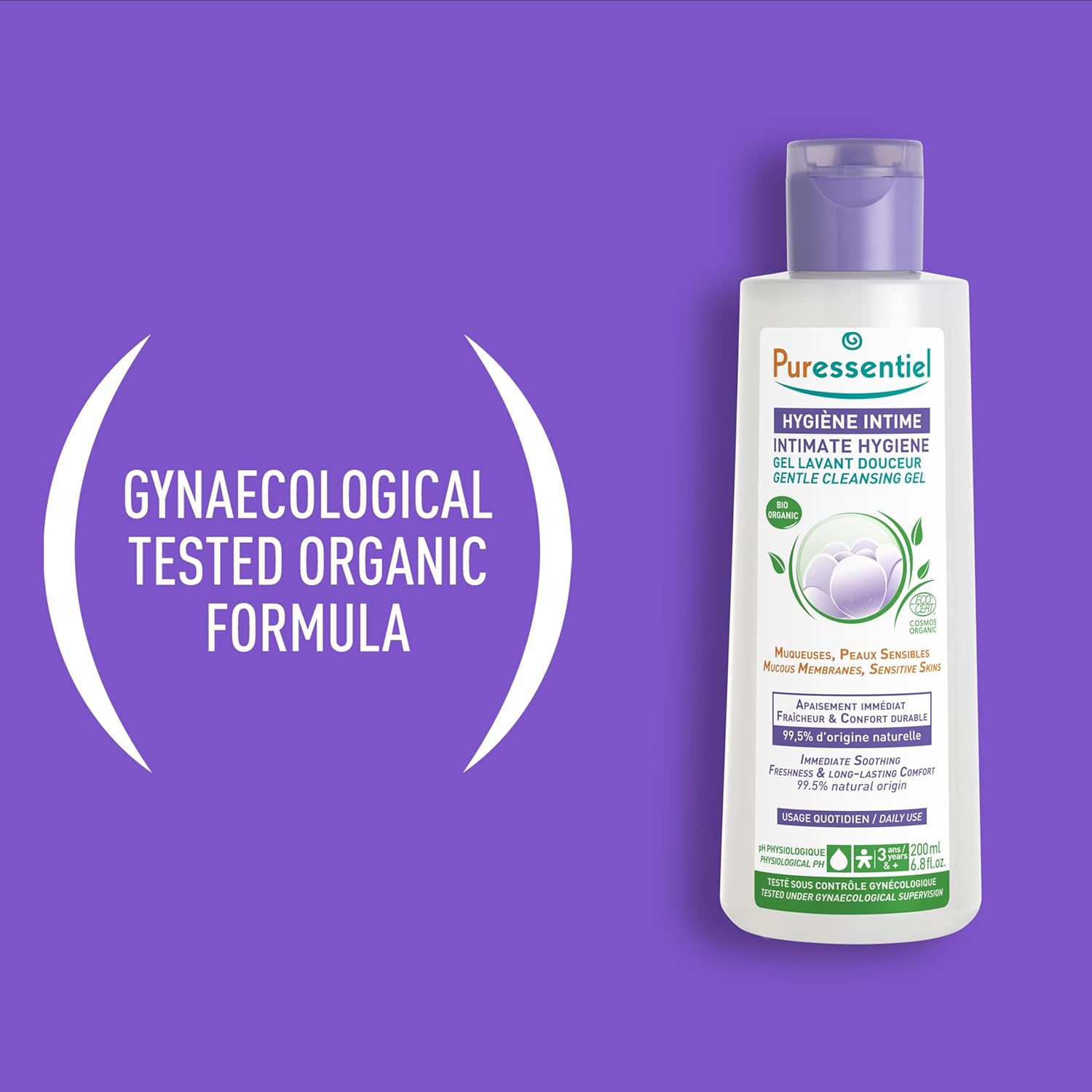 Puressentiel Organic Intimate Hygiene Gel with Aloe Vera - 200ml