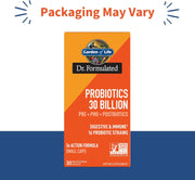 Garden of Life Dr. Formulated Once Daily 3-in-1 Probiotics bottle, 30 count. Packaging may vary.