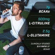 Supplement facts & ingredients image: XTEND Original BCAA Powder Watermelon supplement facts ingredients tub powder 423g 30 servings