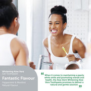 How to Use Image: Aloe Dent Aloe Vera toothpaste brushing teeth daily use 100ml