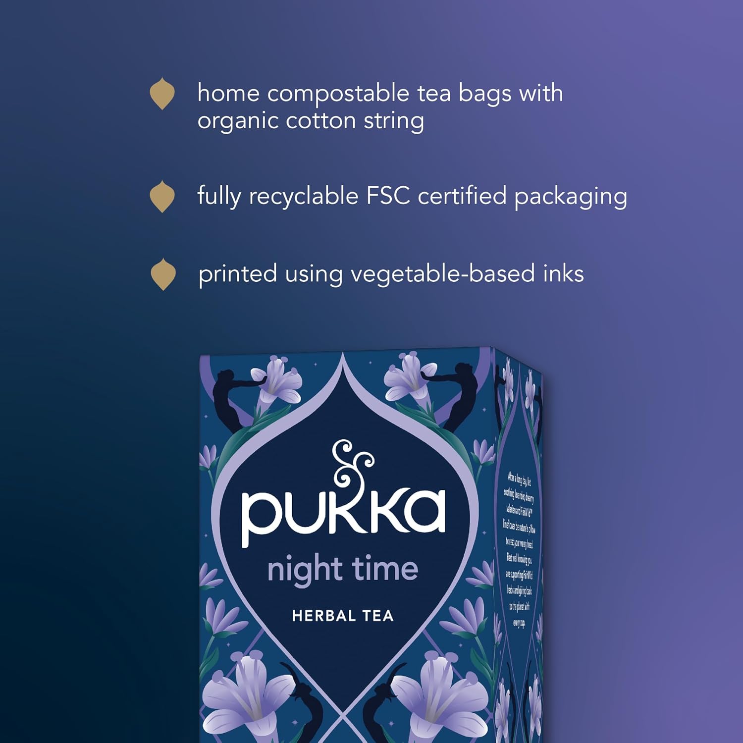 Pukka Organic Night Time Herbal Tea 20g - 20 Sachets
