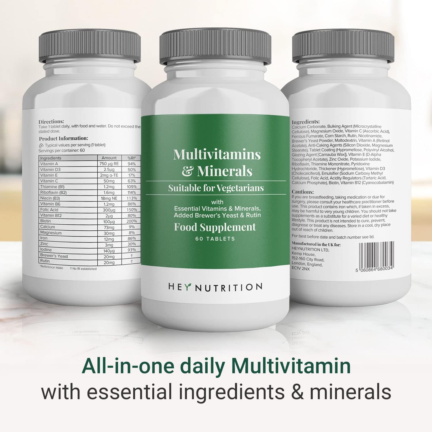 Hey Nutrition Multivitamins & Minerals