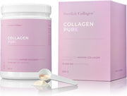 Swedish Collagen Collagen Pure product with packaging and scoop on a white background