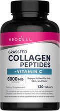 NeoCell Grassfed Collagen Peptides Plus Vitamin C Tablets - 120 Count