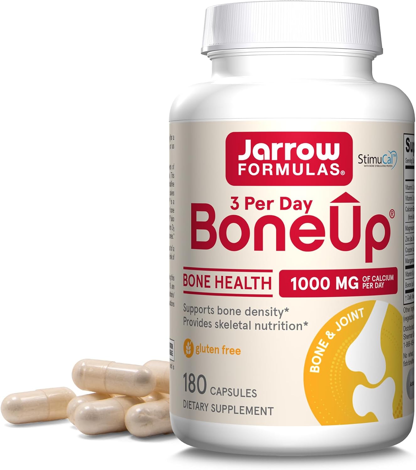 Jarrow Formulas BoneUP 3-Per Day – 90 or 180 Capsules