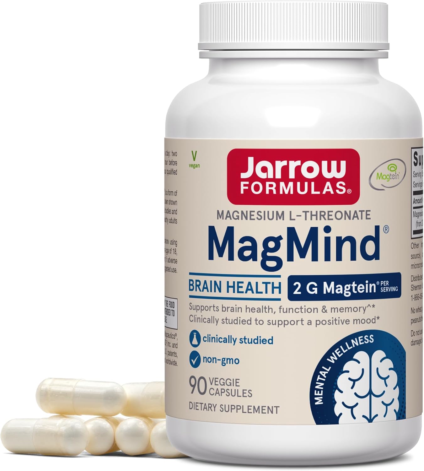 Jarrow Formulas MagMind® – 90 Veggie Capsules