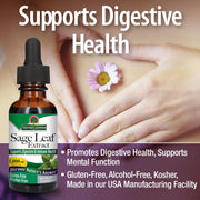 Nature’s Answer Sage Leaf Extract, Alcohol-Free – 1,000 mg, 30 ml
