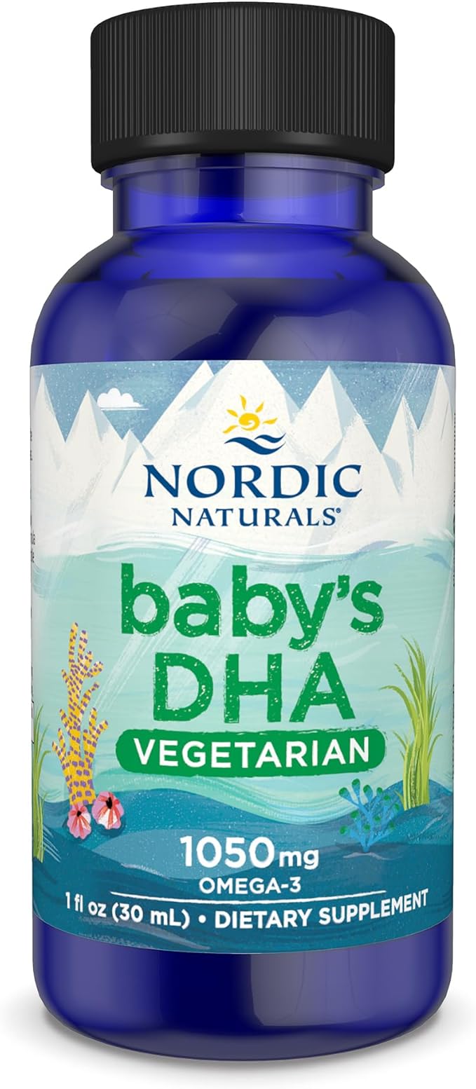 Nordic Naturals Baby's DHA Vegetarian 30ml liquid bottle.