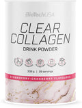 BioTechUSA Clear Collagen Drink Powder, Strawberry Cranberry - 308g