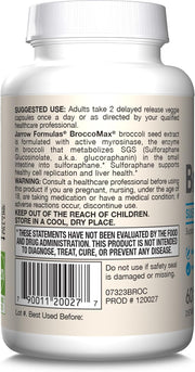 Jarrow Formulas BroccoMax® 35 mg – 60-120 Delayed Release Veggie Capsules