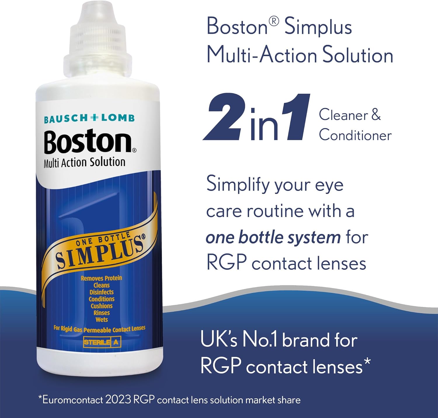 Bausch + Lomb Boston Simplus Multi-Action Solution – 120 ml