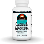 Source Naturals Calcium & Magnesium with Vitamin D3 tablets bottle 100 count