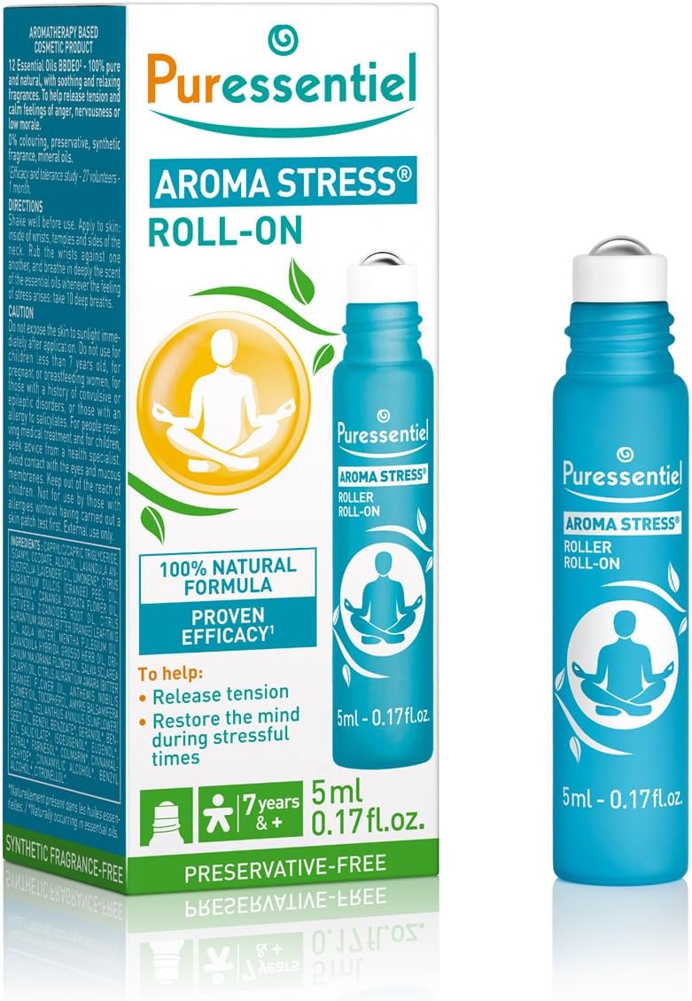 Puressentiel Rest & Relax Aromatherapy Roll-On & box, 5ml.