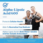 Lifestyle/use image: Doctor's Best Alpha-Lipoic Acid 600mg vegan capsules bottle 180 count