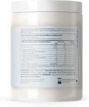 Supplement facts and ingredients for unflavoured collagen powder.