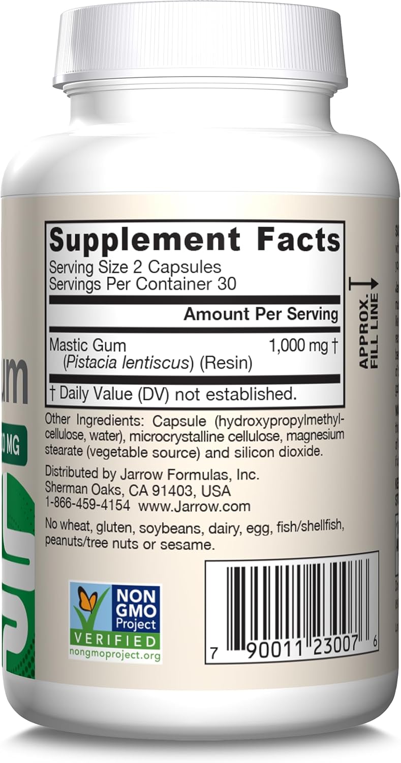 Jarrow Formulas Mastic Gum 1000 mg  60-120 Veggie Capsules