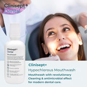 Clinisept+ Oral Rinse - Alcohol Free & Fluoride Free Mouthwash - 400ml