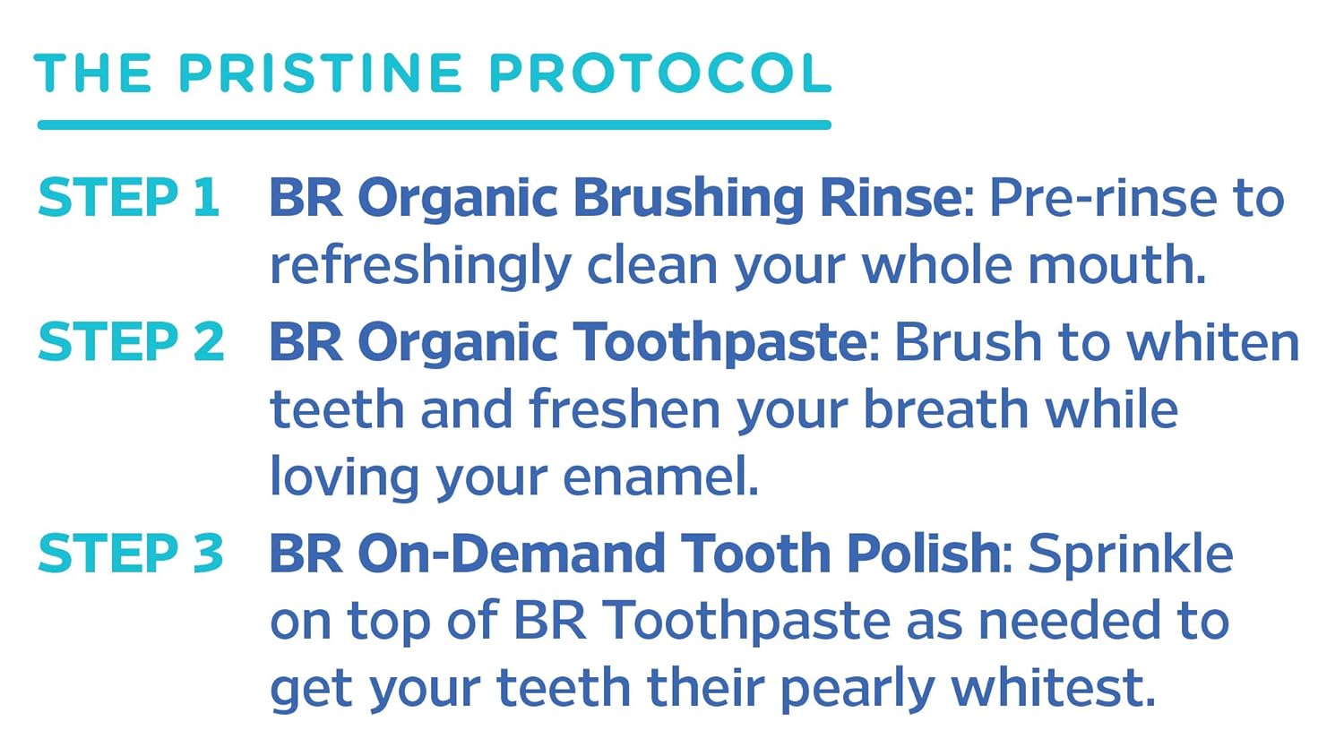 Essential Oxygen Pristine Protocol 3-Step Organic Oral Care Kit - Peppermint how to use.
