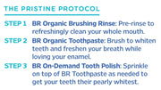 Essential Oxygen Pristine Protocol 3-Step Organic Oral Care Kit - Peppermint how to use.