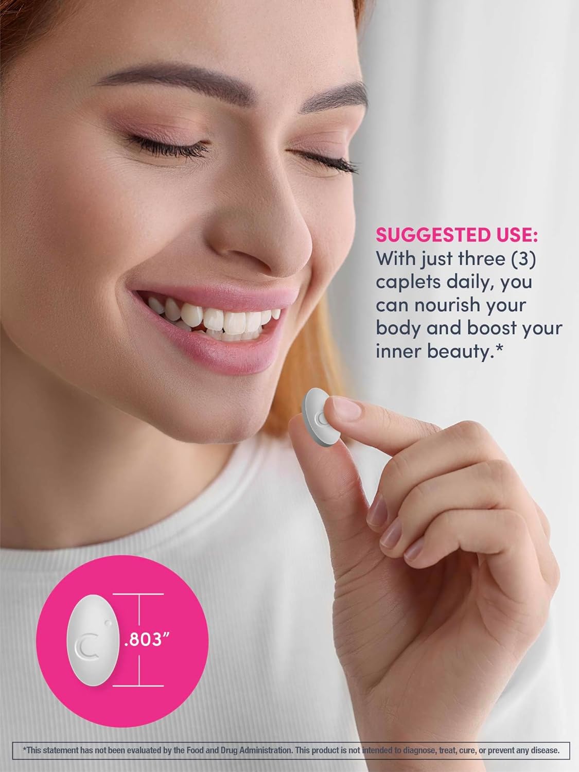 NeoCell Collagen Beauty Builder bottle, 150 caplet size & dosage.