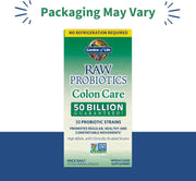 Garden of Life Raw Probiotics - 50 Billion CFU, Once Daily, 30 Capsules. Packaging may vary.