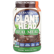 Genceutic Naturals Plant Head Real Meal vegan protein powder chocolate tub 1050g