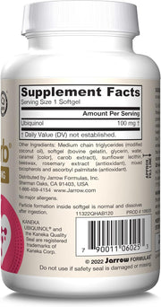 Jarrow Formulas QH-absorb  100 mg – 60-120 Softgels