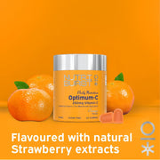 Nutriburst Optimum C Liposomal Vitamin C Gummies jar, orange, 60 count.