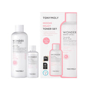 TONYMOLY Wonder Ceramide Mochi milky toner set 500ml 100ml bottles & box